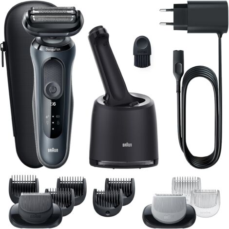 Braun 61-n7650cc afeitadora en seco y hÚmedo con centro smartcare, negro
