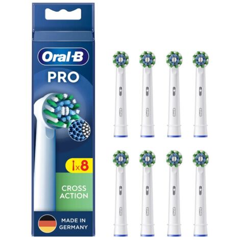 Braun Aufsteckbürsten Pro Cross Action 8er 860472