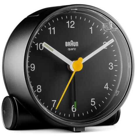 Braun BC 01 B despertador analógico negro diseño clásico