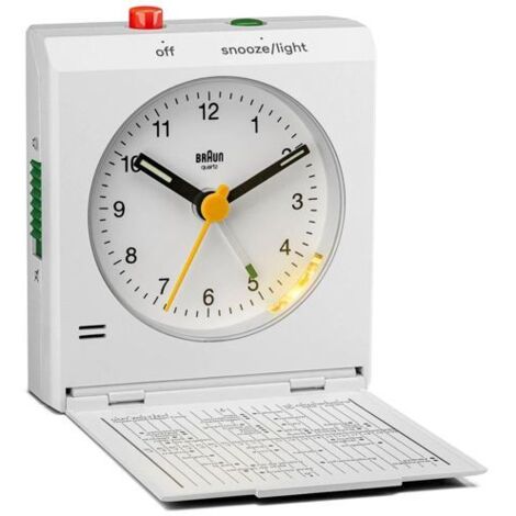 Braun BC 05 W Quarz-Klappwecker weiß