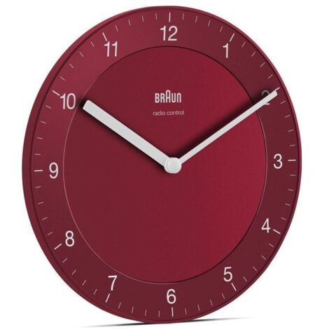 Braun BC 06 R-DCF Funkwanduhr rot