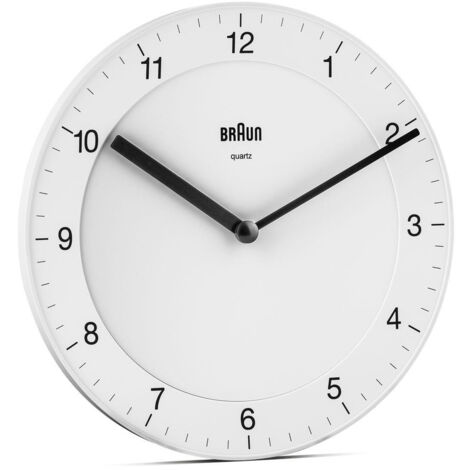 Braun BC 06 W Orologio da Parete al Quarzo Analogico Bianco