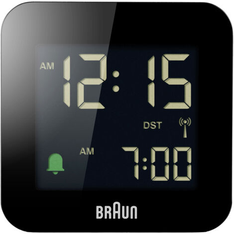 Braun BC 08 B-DCF Funkwecker Multiband schwarz Uhren und Wecker