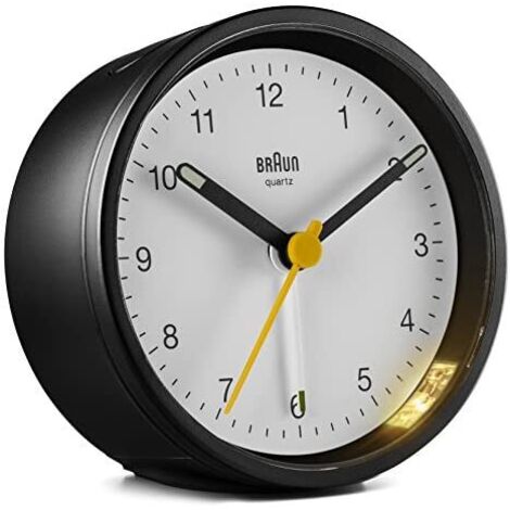 Braun BC 12 BW Réveil noir (67049)