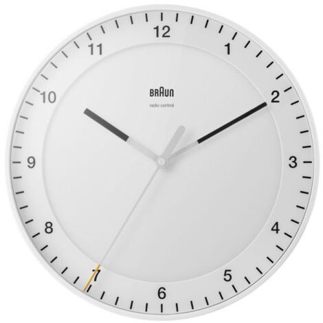 Braun BC 17 W-DCF Funkwanduhr weiß
