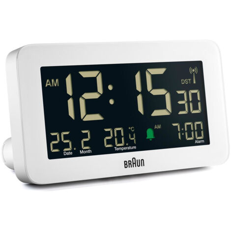Braun BC10 Reloj despertador digital Blanco