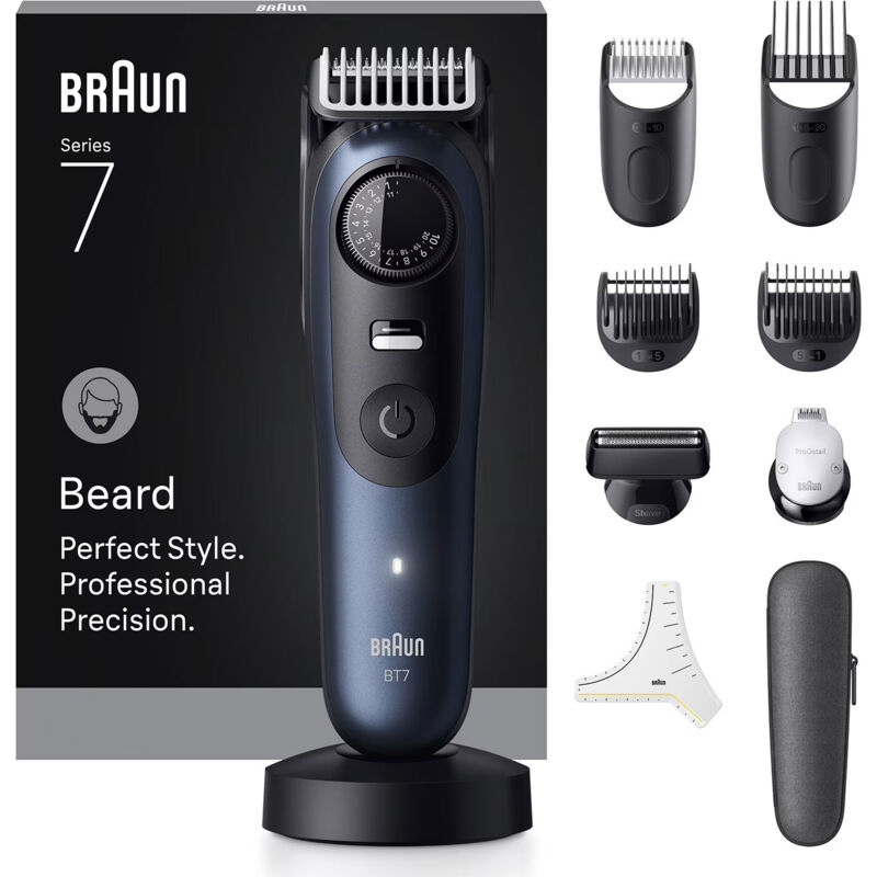 Braun Beardtrimmer 7 Bt7540 Regolabarba Batteria 40 2 Cm Bagnato E ...