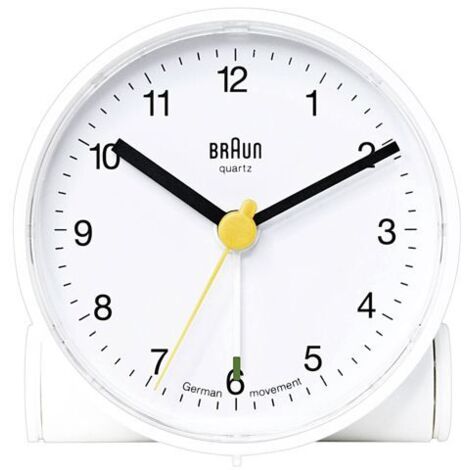 Braun BNC 001 WH Quarzwecker weiß