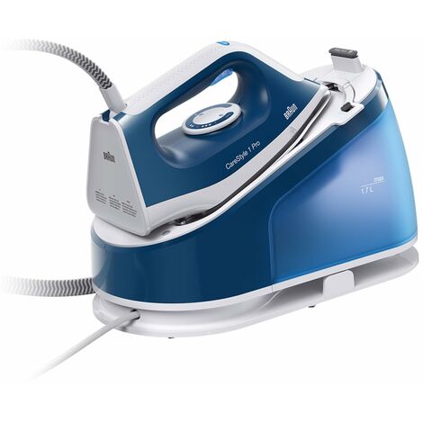 Braun Carestyle1 PRO IS1512BL, Ferro Generatore Di Vapore Con 5 Anni Di Assistenza, Carica Continua, Termostato Regolabile, Tanica 1,7L, AUTOSPEGNIMENTO, Colpo vapore 380g/min, Sistema Sicurezza, Blu