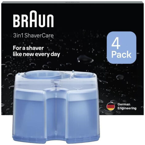 Braun Cartouches Nettoyantes CCR4 pour Stations SmartCare