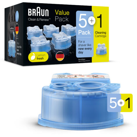 Braun CC-System Reinigungskartuschen CCR 5+1 Promo Pack 5+1 CCR5+1
