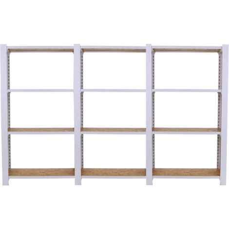 Braun Collection moderne étagère légère blanc OSB 12 étagères