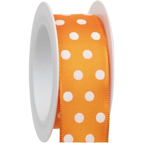 Braun & Company Geschenkband orange 25 mm x 2 m Geschenkverpackungen