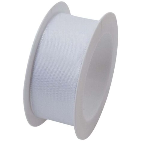 Braun & Company Geschenkband weiß 25 mm x 2,5 m Geschenkverpackungen