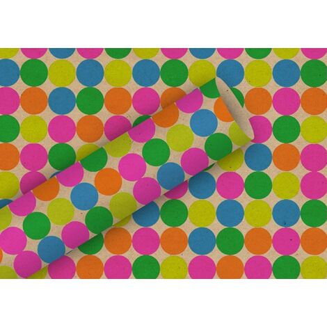 Braun & Company Geschenkpapier bunt 2 m x 70 cm Geschenkverpackungen