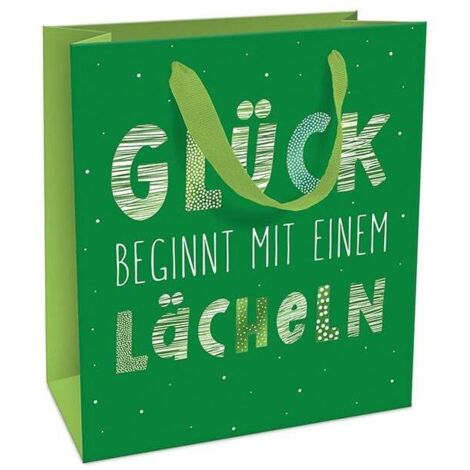 Braun & Company Geschenktasche Lächeln 18 x 21 x 8 cm Geschenktasche