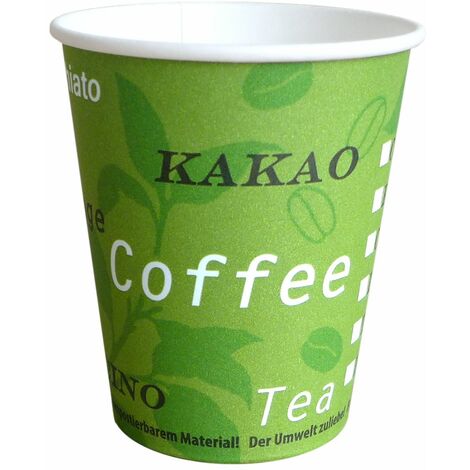 Braun & Company Kaffee Becher By Nature 10 Stück Papierbecher Einwegbecher