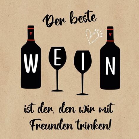 Braun & Company Servietten By Nature Der beste Wein 33 x 33 cm - 20er Pack Servietten