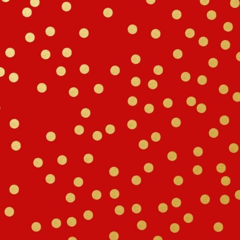 Braun & Company Servietten Motiv Avantgarde Golden Dots rot 33 x 33 cm - 20er Pack Weihnachtsdeko