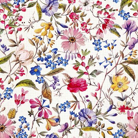 Braun & Company Servietten Motiv Florentina weiß 33 x 33 cm - 20er Pack Partydekoration