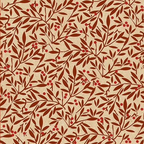 Braun & Company Servietten natur rot 33 x 33 cm - 20er Pack Partydekoration