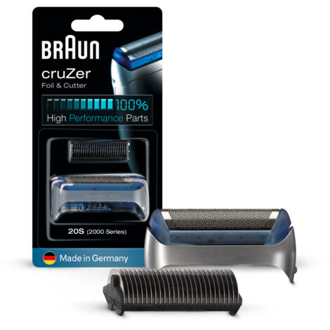 Braun cruZer 20S Scherfolie und Klingenblock Silber 1 Set