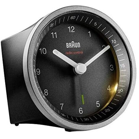 Braun Funkwecker Alarm Clock, Nero/Argento, Normale