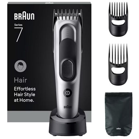 Braun HC7590 tagliacapelli Nero, Argento 17 Nichel-Metallo Idruro (NiMH)