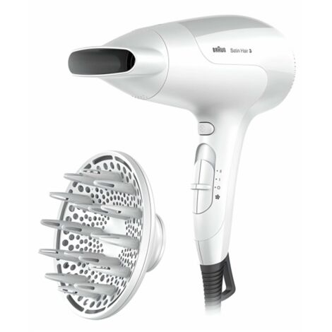 Braun HD385 - Satin hair 3 power perfection secador de pelo con iontec y difusor, 2000 w