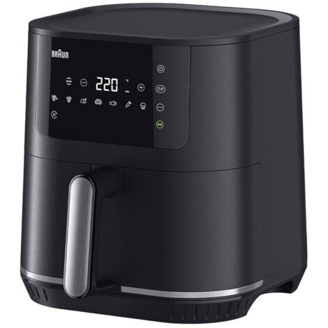 Braun HT3110BK Grille-Pain 1 Fente 1000W - 7 Niveaux, Décongélation, Réchauffage, Plateau Viennoiseries, Noir Élégant