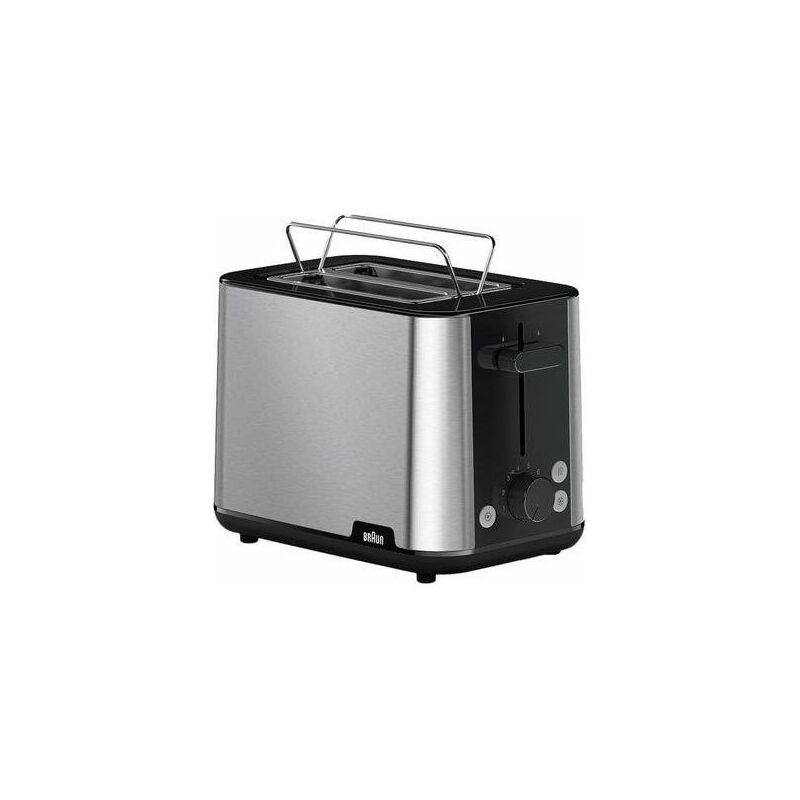 Image of Ht 1510 bk PurShine Tostapane 2 Fette 900W Nero-Acciaio Inossidabile - Braun