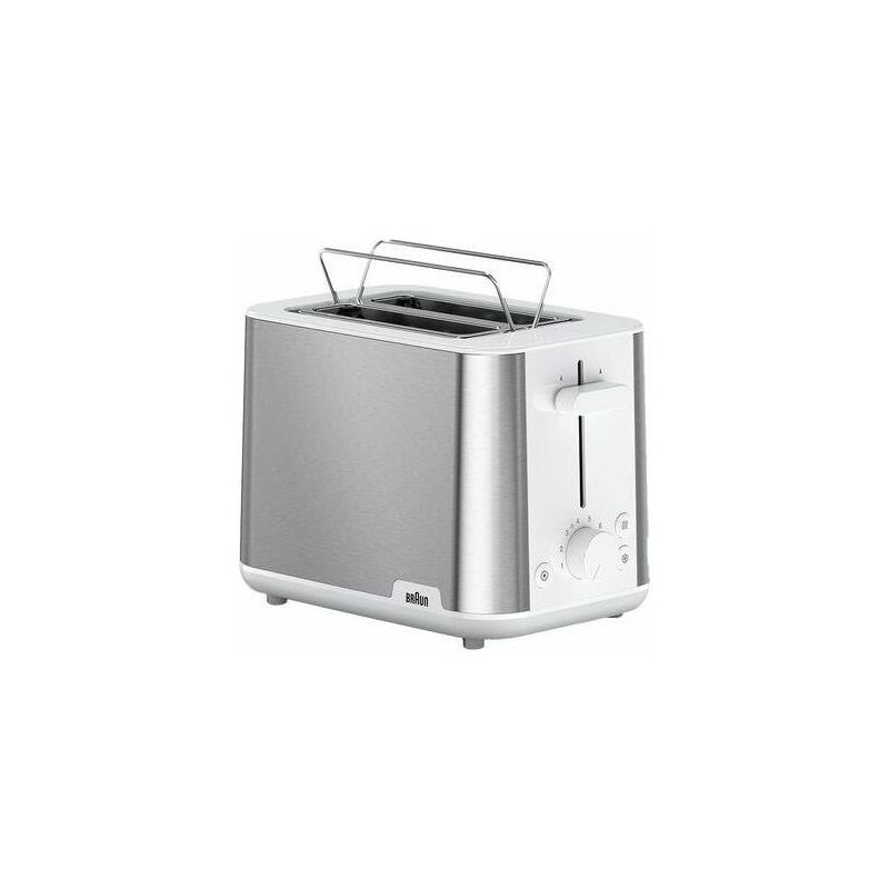 Image of Ht 1510 wh PurShine Tostapane 2 Fette 900W Acciaio Inossidabile-Bianco - Braun