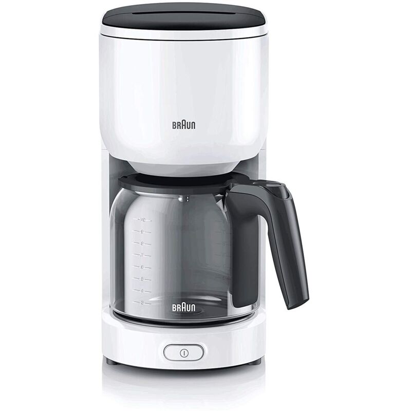 Braun Weiß - Domestic Home Kf 3120 Wh Purease Filter-Kaffeemaschine