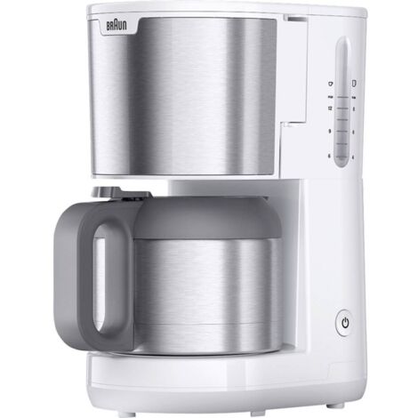 Braun KF 1505 WH Cafetière acier inoxydable, blanc W357473
