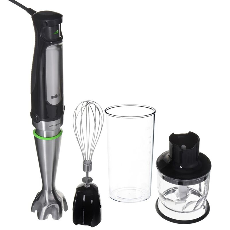 Braun Schwarz 850W Multifunktions-Stabmixer Mq7025x
