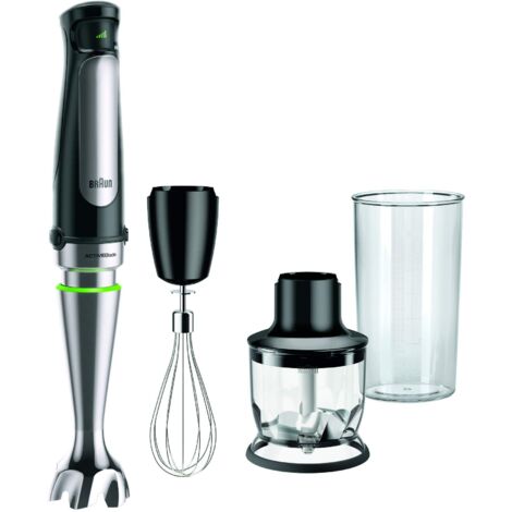 Braun MQ 7025X Frullatore Immersione Nero/Inox 0,6 L 1000 W