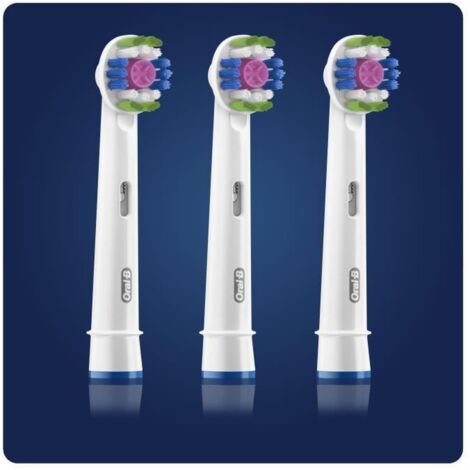 Braun Oral-B 3D White Ersatzbürsten mit CleanMaximiser-Technologie, 3 Stück (4210201317807)