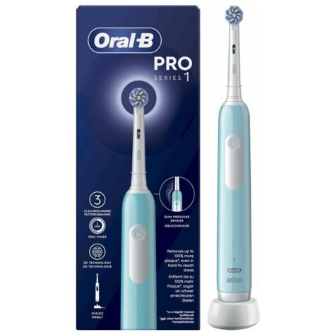 Braun Oral-B Pro 1 Sensitive Clean Spazzolino Elettrico Caribbean Blue