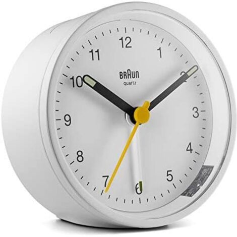 Braun Réveil à quartz Réveil en plastique White Normal