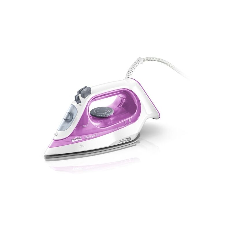 Braun - si 3031 pu Fer à vapeur Semelle en céramique 2300 w Gris, Violet, Blanc