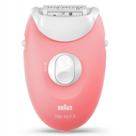 Braun Silk-épil 3 SES 3-176 Rose Blanc Épilateur électrique
