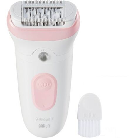 Braun Silk-épil 7 7-000 Epilierer Rosa Weiß Wiederaufladbar