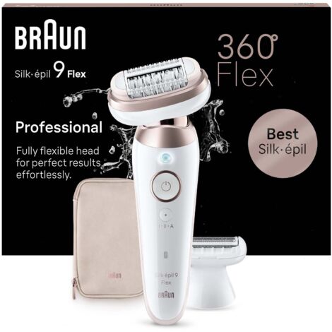 Braun Silk-Epil Flex 9-030 3D SensoSmartTM Epilatore Elettrico Donna con Testina Flessibile
