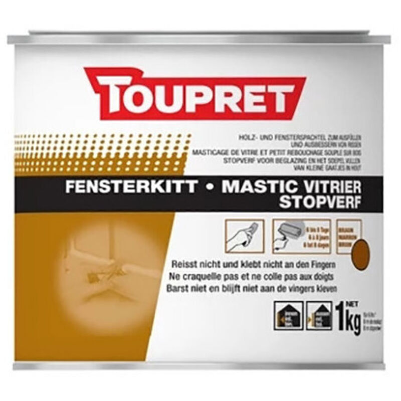 Toupret Glasmörtel 1kg Braun - Toupret
