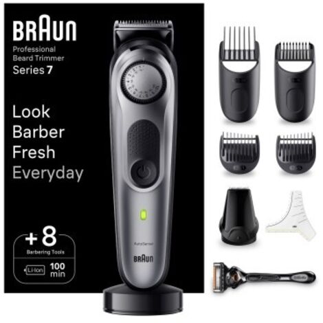 Braun Styler BT7420 tosatrice per barba nera grigia