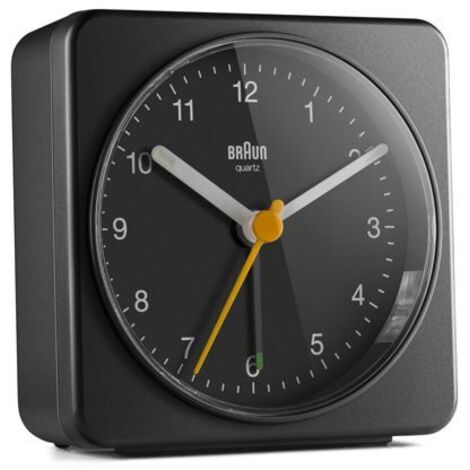 Braun Wecker Quarzwecker Schwarz Regular Plastic