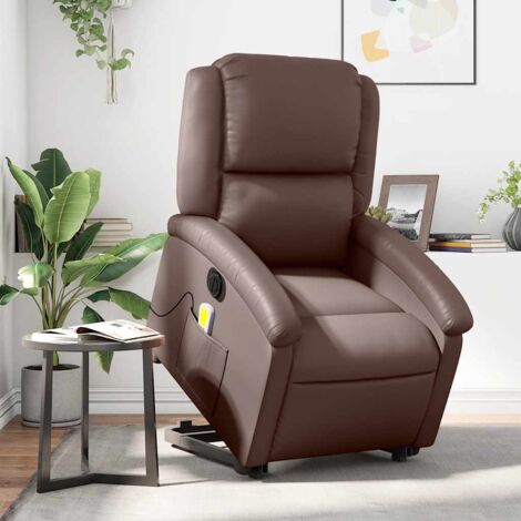 Brauner elektrischer Massage-Sessel mit Neigung