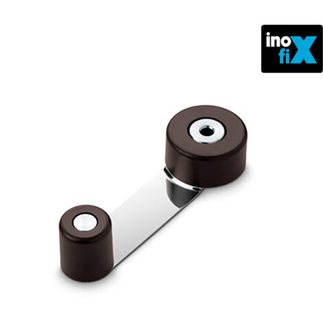 Brauner rotierender Haltestopp aus Metall INOFIX-Blister