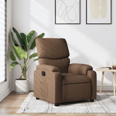 Brauner Stoff Relaxsessel
