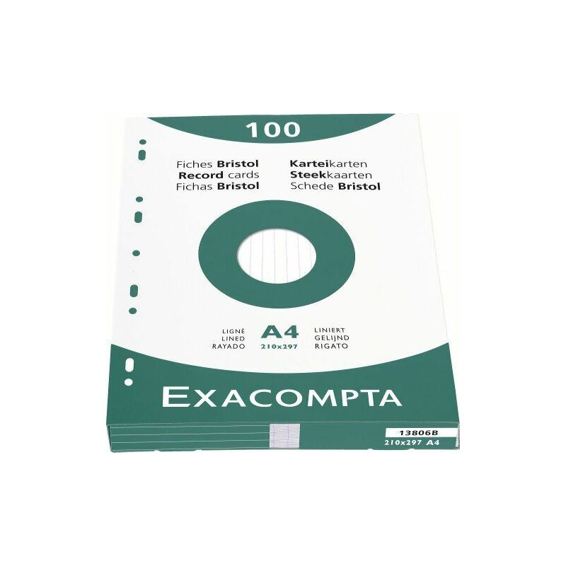 

Brause Exacom Cards A4 Lined White